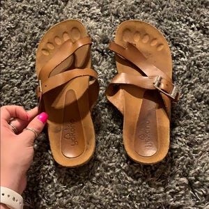 Brown sandals